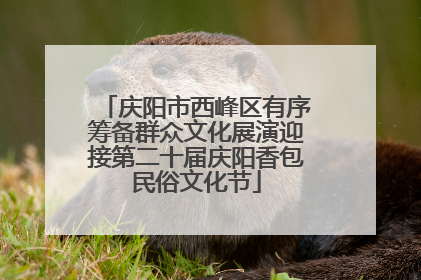 庆阳市西峰区有序筹备群众文化展演迎接第二十届庆阳香包民俗文化节