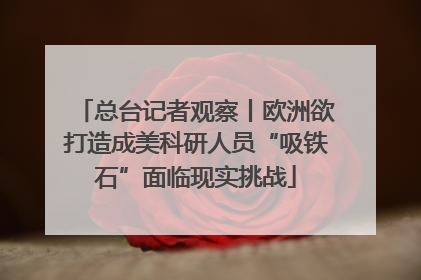 总台记者观察丨欧洲欲打造成美科研人员“吸铁石”面临现实挑战