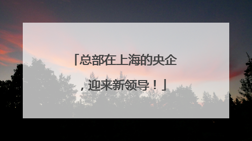 总部在上海的央企，迎来新领导！