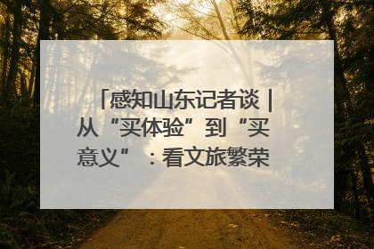感知山东记者谈｜从“买体验”到“买意义”：看文旅繁荣背后的幸福新定义