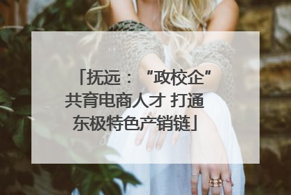 抚远：“政校企”共育电商人才 打通东极特色产销链