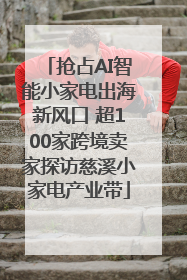 抢占AI智能小家电出海新风口 超100家跨境卖家探访慈溪小家电产业带