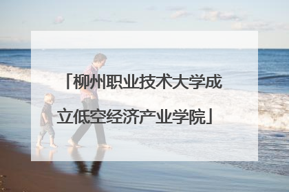 柳州职业技术大学成立低空经济产业学院
