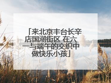 来北京丰台长辛店国潮街区 在六一与端午的交织中做快乐小孩