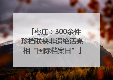枣庄：300余件珍档联袂非遗绝活亮相“国际档案日”