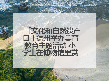 文化和自然遗产日丨德州举办美育教育主题活动 小学生在博物馆里赏文物画文物