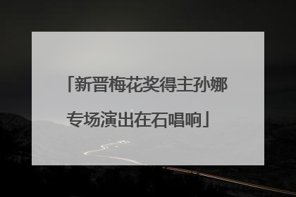 新晋梅花奖得主孙娜专场演出在石唱响
