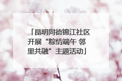 昆明同德锦江社区开展“粽情端午 邻里共融”主题活动