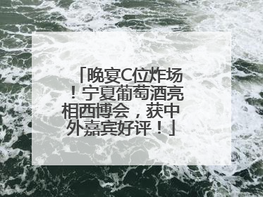 晚宴C位炸场！宁夏葡萄酒亮相西博会，获中外嘉宾好评！