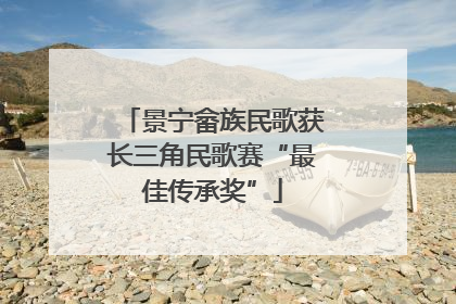 景宁畲族民歌获长三角民歌赛“最佳传承奖”