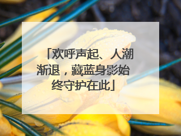 欢呼声起、人潮渐退，藏蓝身影始终守护在此