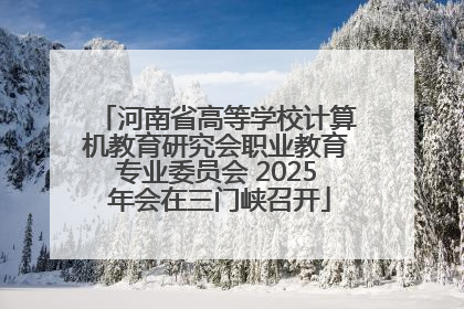 河南省高等学校计算机教育研究会职业教育专业委员会 2025 年会在三门峡召开