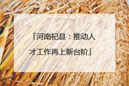 河南杞县：推动人才工作再上新台阶