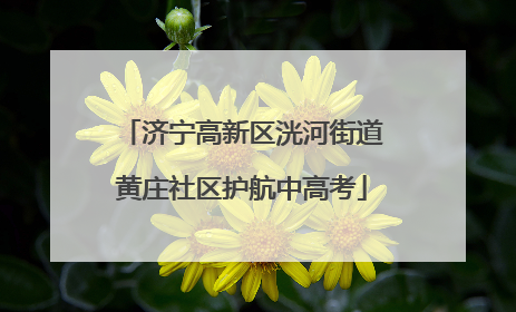 济宁高新区洸河街道黄庄社区护航中高考