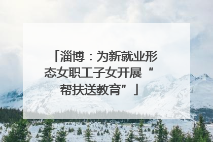 淄博：为新就业形态女职工子女开展“帮扶送教育”