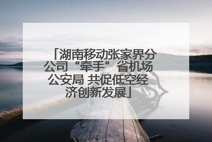 湖南移动张家界分公司“牵手”省机场公安局 共促低空经济创新发展