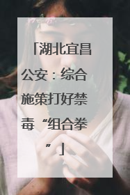 湖北宜昌公安：综合施策打好禁毒“组合拳”