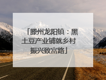 滕州龙阳镇：黑土豆产业铺就乡村振兴致富路