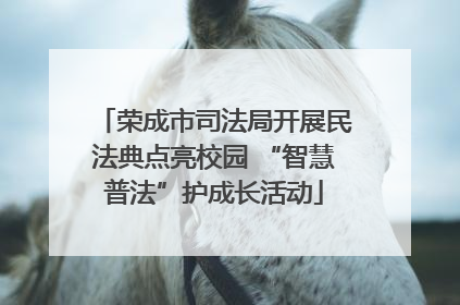 荣成市司法局开展民法典点亮校园 “智慧普法”护成长活动