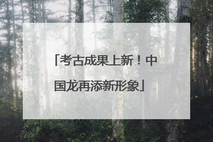 考古成果上新！中国龙再添新形象
