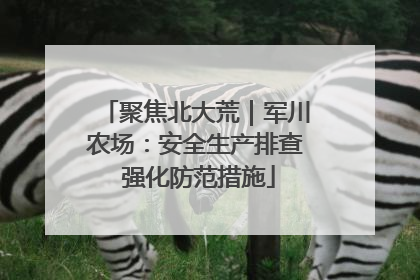 聚焦北大荒｜军川农场：安全生产排查 强化防范措施