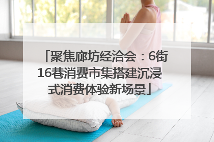 聚焦廊坊经洽会：6街16巷消费市集搭建沉浸式消费体验新场景