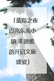 蓝莓之夜点亮东夷小镇 非遗雅韵开启文旅盛宴