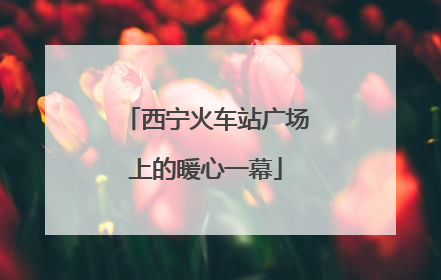西宁火车站广场上的暖心一幕