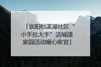 襄阳檀溪湖社区“小手拉大手”洁城靓家园活动暖心收官