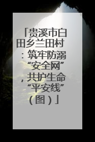 贵溪市白田乡兰田村：筑牢防溺“安全网”，共护生命“平安线”（图）