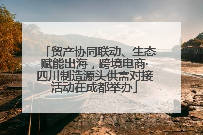 贸产协同联动、生态赋能出海，跨境电商·四川制造源头供需对接活动在成都举办