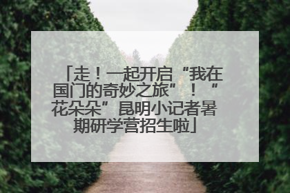 走！一起开启“我在国门的奇妙之旅”！“花朵朵”昆明小记者暑期研学营招生啦