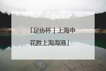 足协杯｜上海申花胜上海海港