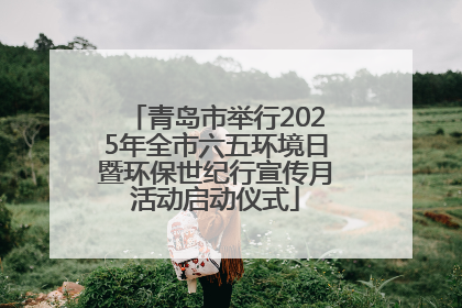 青岛市举行2025年全市六五环境日暨环保世纪行宣传月活动启动仪式
