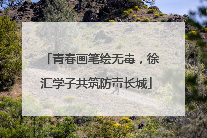 青春画笔绘无毒，徐汇学子共筑防毒长城