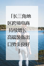 长三角地区跨境电商持续增长 高端装备出口势头良好