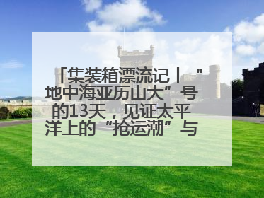集装箱漂流记丨“地中海亚历山大”号的13天，见证太平洋上的“抢运潮”与“过剩潮”