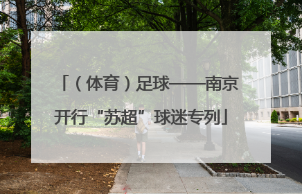 （体育）足球——南京开行“苏超”球迷专列