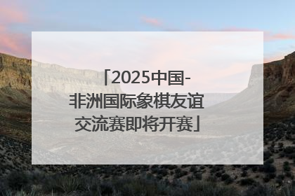 2025中国-非洲国际象棋友谊交流赛即将开赛