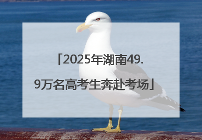 2025年湖南49.9万名高考生奔赴考场
