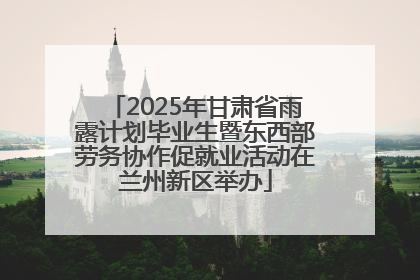 2025年甘肃省雨露计划毕业生暨东西部劳务协作促就业活动在兰州新区举办
