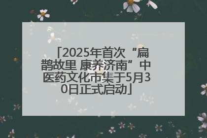 2025年首次“扁鹊故里 康养济南”中医药文化市集于5月30日正式启动