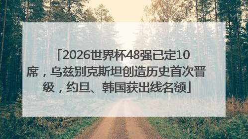 2026世界杯48强已定10席，乌兹别克斯坦创造历史首次晋级，约旦、韩国获出线名额